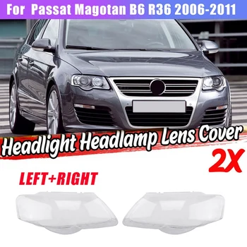 1 Para Lewy + Prawy do Passata Magotan B6 R36 2006-2011 Pokrywa Obiektywu reflektory samochodu Klosz Przednia Pokrywa Obudowy