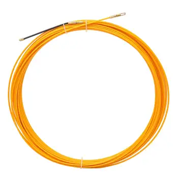 10 M/20 m/30 M kablowy ściągacz rybna taśma żółty kabel z włókna szklanego rybna taśma cewka ściągacz z włókna szklanego metalowy uchwyt przewód 3 mm