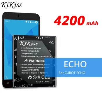 100% Oryginalny Telefon Akumulator Zapasowy Kikiss Dla CUBOT ECHO 4200 mah Wymienne Akumulatory Akumulatory Do Telefonów Bateria Batterij AKKU