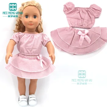 15 Rodzajów Stylów spódnica na szelkach Sukienka dla dziewczynek nadaje się 18 Cali Amerykańska Lalka Ubrania, Akcesoria, Zabawki, Prezent na urodziny