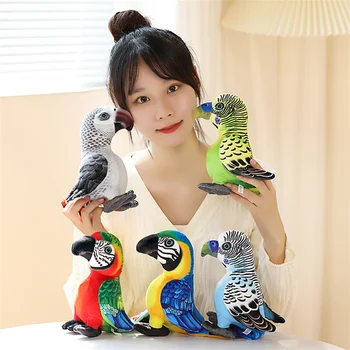 20 cm Symulacja Papuga Pluszowe Zabawki Sypialnia dekoracje Ozdoby dla Dzieci Łagodzący Prezent Na Urodziny