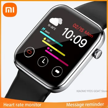 2022 Xiaomi Mi Jia Inteligentne Zegarki Męskie Pulsometr Pełna Dotykowy Fitness Wodoodporne Mi Smartwatch for IOS Android