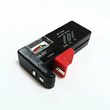 2szt Tester Pojemności Baterii Uniwersalny Przycisk do Sprawdzania Tester Baterii AA AAA C D 9V