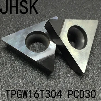 2szt TPGW16T304 PCD30 Wstaw diamentowego ostrza narzędzia Używane do Aluminiowych Polikrystalicznych diamentowych narzędzi PCD cnc