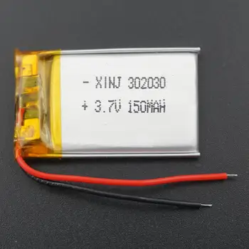 3,7 v 150 mah Polimerowa Litowo-Jonowy Akumulator Lipo 302030 Dla Rejestratora DVC Inteligentne Zegarki Mp4, Słuchawki Bluetooth, Słuchawki Głośnik