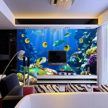 3d trójwymiarowe włókniny tapety salon sypialnia pokój dziecięcy freski Podwodny świat Niestandardowe wymiary