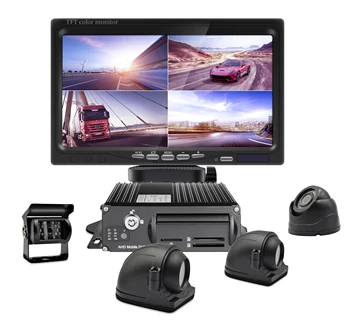4 Kanały 1080p H. 264 Samochodowy GPS Tracking 3G 4G WiFi, Mobilny Rejestrator cyfrowy Dvr Samochód, Autobus, Ciężarówka Bezpieczna Jazda Pomoc
