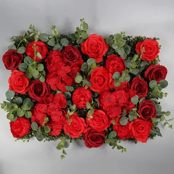 40X60 CM Imitacja Kwiatowej Ściany Tło Ściany Róża Ślub Prezentacja Sklepu Zewnętrzne Świąteczna Ozdoba Imitacja Roślin Handmade