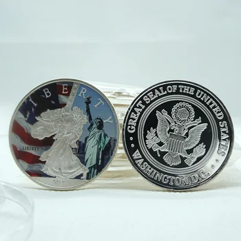 5 szt./lot Orzeł 1 uncja USA Wolność Chodząca Pomnik Kolekcja Monet Amerykańska Srebrzona Metalowa Moneta Podarunkowa Kolekcja