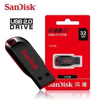 5 Szt. SanDisk Oryginalny USB2.0 Flash drive o pojemności 128 GB USB Memory Stick 32 GB 64 GB 16 GB USB 2,0 Hamulce Dysk CZ50 Memory Stick Karta pamieci