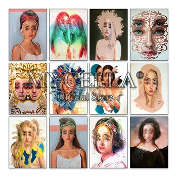 5D DIY Diamentowa Obraz Portret Dziewczyny Dekoracji Domu Mozaika Haft Podwójna Obiecujący Obraz Z Kryształu Górskiego Zestaw Do Haftu