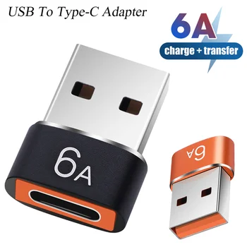 6A USB Typ-C OTG Konwerter USB 3,0 Wtyk-Adapter Typu C dla Samsung Xiaomi PC Samochodowy Złącze Do Ładowania Akcesoria