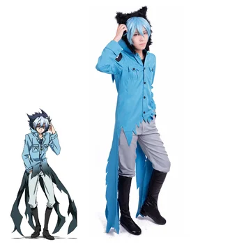Anime Сервамп Senny Popiół Kuro Kostiumy Cosplay Wampir Czarny Kot Mundury Halloween Stroje Karnawałowe Kurtka Spodnie Na Zamówienie