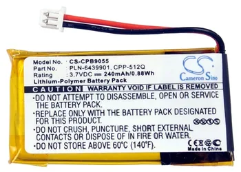 Bateria Cameron Sino 240 mah do bezprzewodowych zestawów słuchawkowych Plantronics 64327-01 64399-01 Savi 410, Savi 420 Supra Plus C