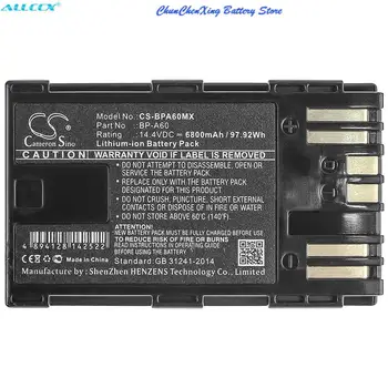 Cameron Sino 6800 mah Bateria BP-A60 do CANON CA-CP200L, EOS C200, EOS C200 PL, EOS C200B, EOS C300 Mark II, XF705