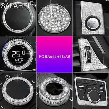 Diament Kontrola Powietrza Na Wylocie Do Audi A4L A5 17-19 Naklejki Do Dekoracji Wnętrz Centralne Akcesoria Samochodowe