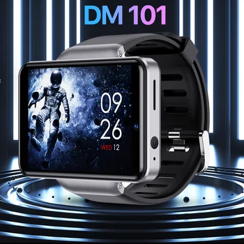 DM101 4 g Smartwatch GPS, Wi-Fi Android Smart-Zegarek Dla Mężczyzn 2022 3 G 32 G 2080 mah Akumulator Podwójny Aparaty Telefon Zegar 2,4 Cali 640*480 Wyprzedaż
