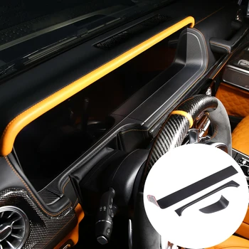 Do 19-20 Mercedes-Benz G-class deska rozdzielcza desce rozdzielczej wyświetlacz panel pokrywa dekoracja akcesoria do wnętrza samochodów prawdziwe włókno węglowe