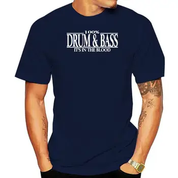 Drum-and-Bass t-Shirt 100% Muzyka Rave Fajna Impreza Hołd Prezent Klub DJ Jungle
