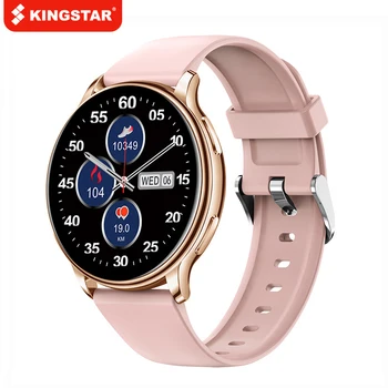 KINGSTAR 2022 Bluetooth Połączenie Inteligentne Zegarki Dla Mężczyzn Kobiet Zegarek Fitness Sport Tracker Monitor Rytmu serca Smartwatch Dla IOS I Android