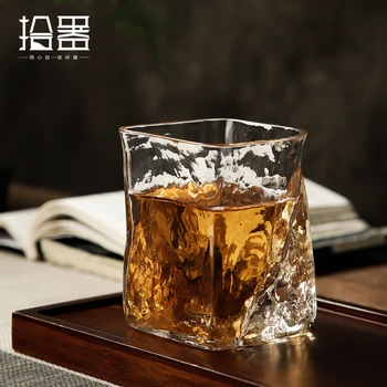 Kryształowy kieliszek do wina kieliszek do whisky Араки Сакурако filiżanka Japoński projektant mleczna kawa, filiżanka filiżanka do wody pogrubione