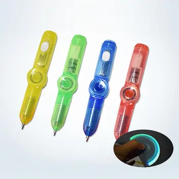 Led Obrotowy Uchwyt Długopis Fidget Spinner Ręcznie Top Świeci W Ciemnym Świetle EDC Zabawki Dla ukojenia Zabawki dla Dzieci Prezent Biuro Szkolne