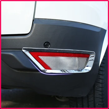 Mała Zmiana ABS Tylne Światła Przeciwmgielne Reflektor Reflektor Reflektor Reflektor Chromowany Pokrywa Naklejki do Ford Ecosport 2012-2017 Akcesoria Samochodowe