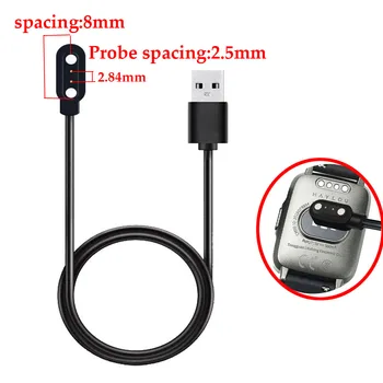 Najlepiej Sprzedający Magnetyczny Kabel do Ładowania Inteligentnego Zegarka Zegarek Smartband 2,84 mm Magnes Suctio 2pin Ładowarka USB