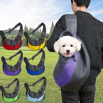 Odkryty Pet Puppy Carrier Pies Chusta Przewoźnik Oddychająca Siatka Pies Torba Komfort Sling Bag Torba dla Kotów Szczeniąt