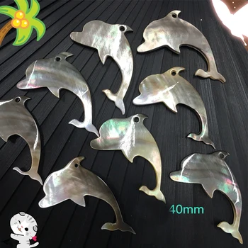 ozdoby w postaci muszli kolczyki zawieszenie gwint rzemieślnicza zewnętrzny w postaci muszli targ rękodzieła maskotka delfiny 40 mm 161027
