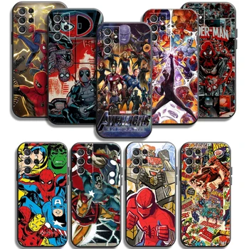 Pokrowce dla telefonów z bohaterami Marvel dla Samsung Galaxy A72 52 A21S A31 A71 A51 5G A42 5G A20 A21 A22 4G A22 5G A20 A32 5G A11 Pokrowce