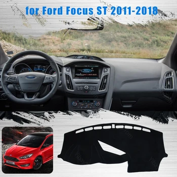 Pokrywa deski Rozdzielczej Samochodu Mata do Ford Focus ST 2011-2018 Auto Antypoślizgowa osłona Przeciwsłoneczna Mata Dywan