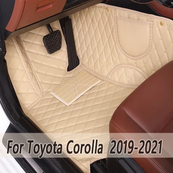 Skórzane dywaniki Samochodowe Do Toyota Corolla E210 210 2019 2020 2021 Wykładziny Podłogowe, Dywany Dywaniki Klocki Części Wnętrz Akcesoria