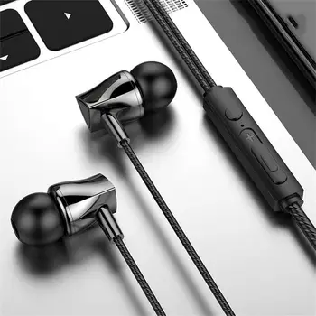 Słuchawki douszne Bas Stereo Przewodowy zestaw Słuchawkowy Zarządzania Subwoofer Muzyczne Słuchawki Sportowe Z Micr X10 3,5 MM zestaw Słuchawkowy do Samsung Xiaomi