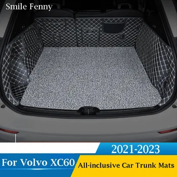 Volvo XC60 2021 2022 2023 Akcesoria Mata Do Bagażnika Samochodu Anty-Brudny Etui Bagażnik z Wnętrza Cargo Liner Dywan Dywanik