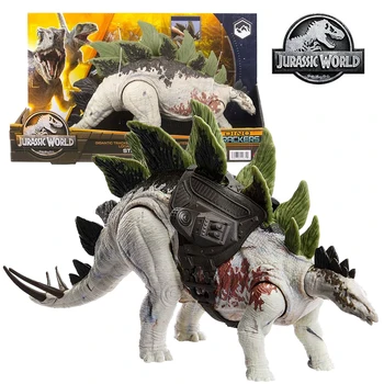 W magazynie Darmowa Wysyłka Matter Nowy Świat Jurajski HLP24 Biały Stegosaurus Dinozaur Tracker Ruchomy Model Zabawki dla Dzieci Prezent