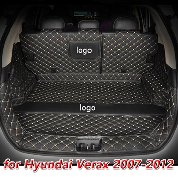 Wysoki Boczny samochodowy mata do bagażnika Hyundai Verax seven seat 2007 2008 2009 2010 2011 2012 cargo liner dywan akcesoria do wnętrza pokrywa