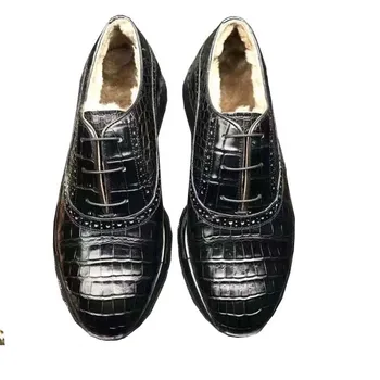 yingshang/ nowa męskie obuwie rekreacyjne, męskie buty z krokodylej skóry, męska casual buty, męskie buty z krokodylej skóry