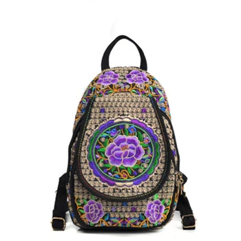 Yunnan etniczny styl studentów temu lato nowy podróżny plecak national haft damska torba torba холщовая