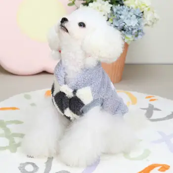 Ładny Sweter Dla Zwierząt Domowych Kontrastowych Kolorów Elastyczny Uroczy Królik Z Wzorem Odzież Dla Zwierząt Domowych Kamizelka Dla Zwierząt Domowych Odzież Dla Zwierząt Domowych
