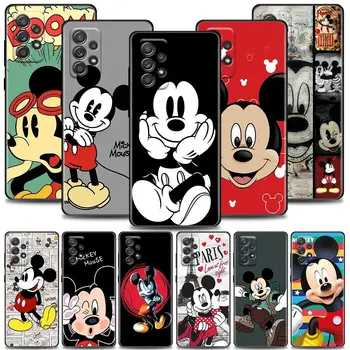 Śliczne Etui Do telefonu z Wzorem anime Mickey Mouse Disney dla Samsung Galaxy A72 A52 A32 A02s A12 A42 A71 A31 A51 A21 A11 A02 A03, Etui