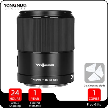 YONGNUO YN50mm F1.8Z DF DSM Matryca Standardowy obiektyw z Autofokusem Prime do aparatów Nikon Z Mount PF Z9 Z7 Z5 Z6 Z7 II Z50